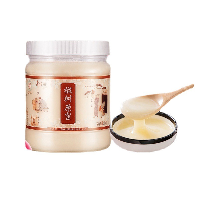 森蜂园椴树原蜜蜂蜜纯正天然椴树结晶蜜雪蜜农家蜜罐装1000g图5