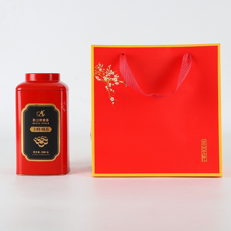 圭峰列秀新会小青柑普洱茶 柑普茶生产加工 送礼铁罐礼盒装批发图3