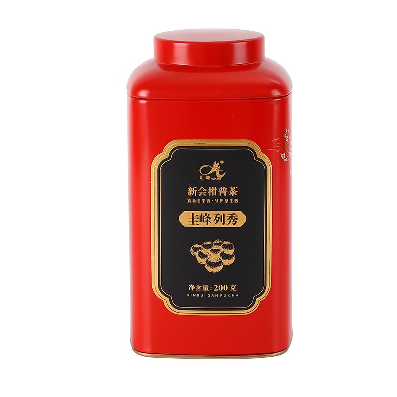圭峰列秀新会小青柑普洱茶 柑普茶生产加工 送礼铁罐礼盒装批发图5