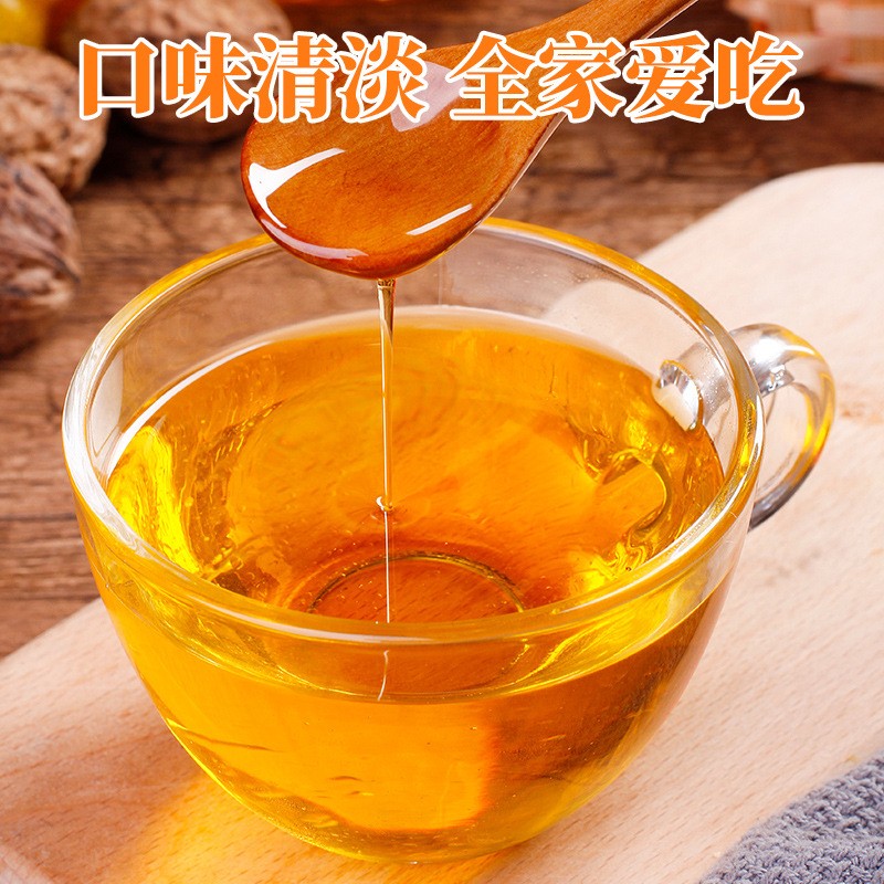 厂家批发 物理冷榨核桃油 食用油送婴幼儿辅食谱500ml瓶子可贴牌图3