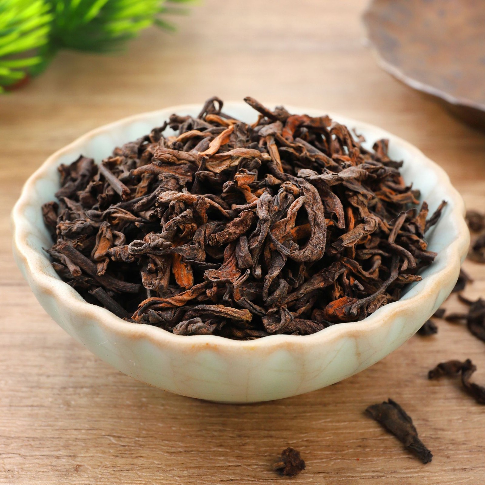 批发 云南普洱茶 一级散茶 勐海春茶 干仓乔木老熟茶图3