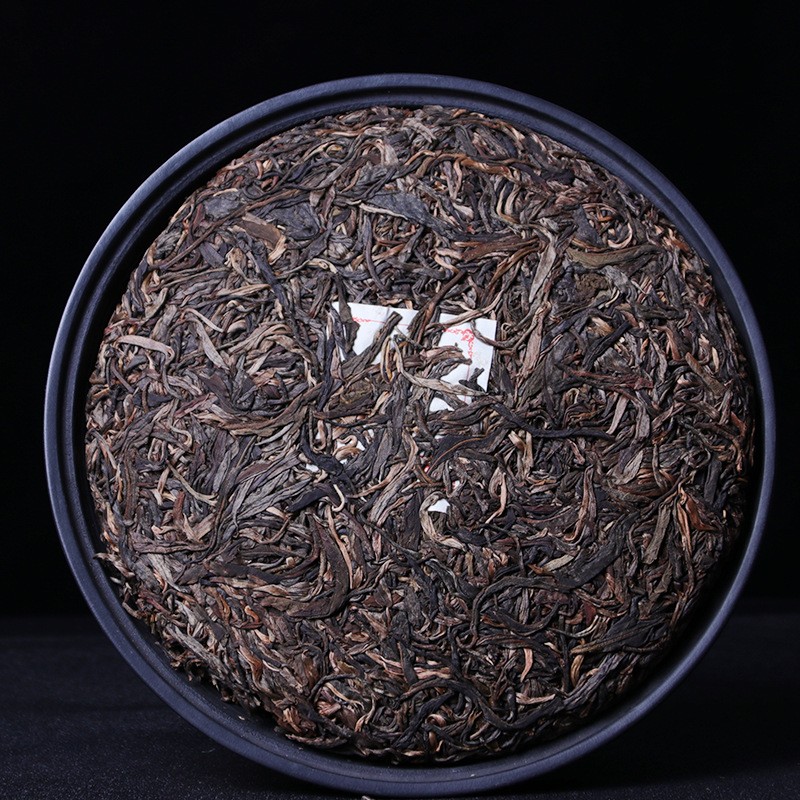 云南勐库华益茶厂普洱茶2014年单株古树生茶饼茶400g图3