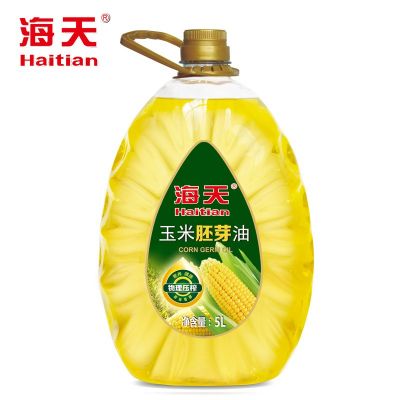 海天玉米胚芽油5L装 厂家批发 物理压榨食用油全国招商