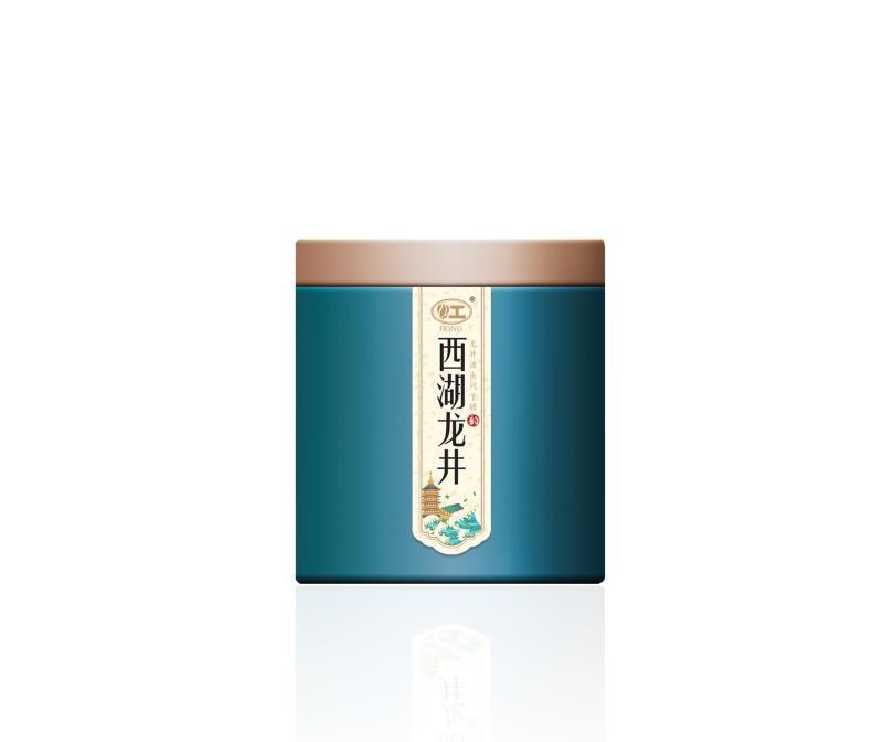 2022新茶雨前一级龙井茶 杭州西湖产区自饮纸罐装绿茶厂家批发图4