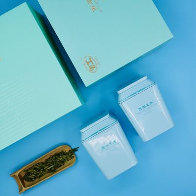 杭州西湖产区龙井茶 明前特级清香绿茶 礼盒装200g茶叶厂家定制