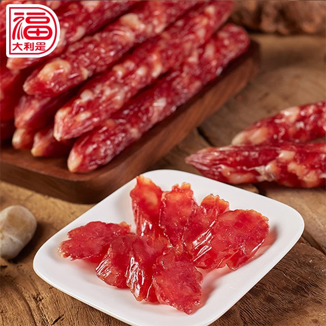 广味纯肉腊肠腊肉广东批发 散装广式香肠烤肠整箱农家味厂家直销图2