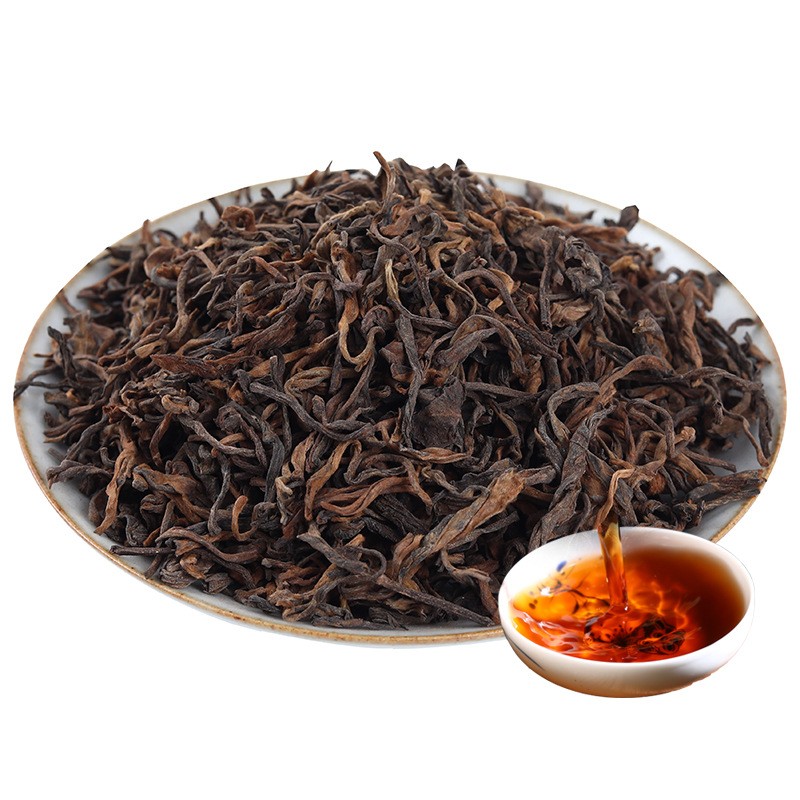 山地色陈年熟普洱老茶500g冰岛普洱茶云南产地批发散装冰糖甜熟茶图5