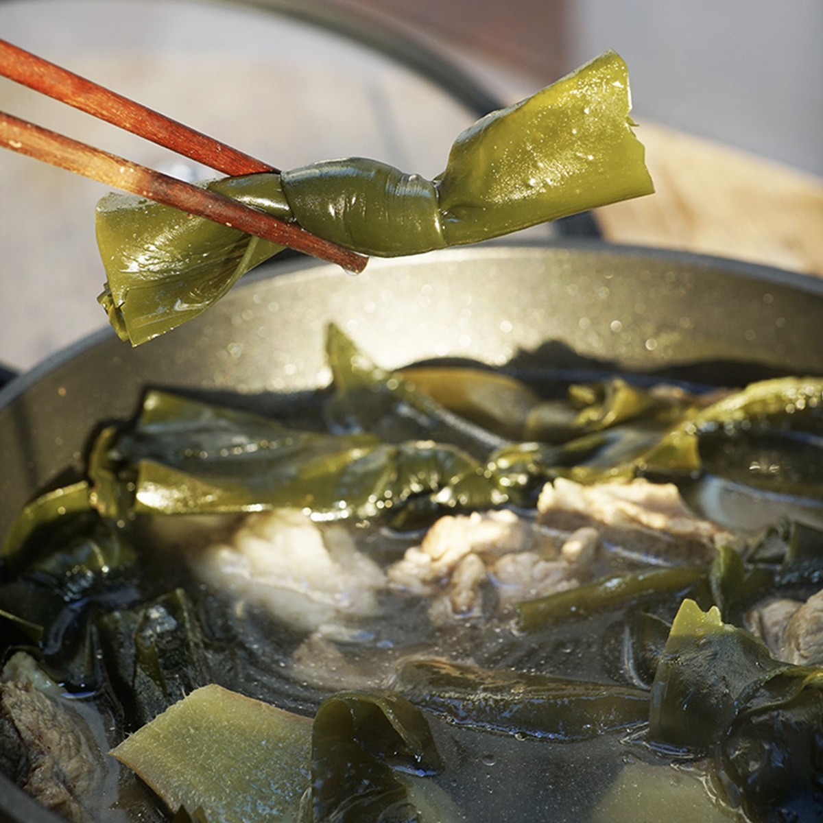 海带结干货霞浦特产烘干海带扣厚新鲜凉拌火锅食材商用批发50g图3