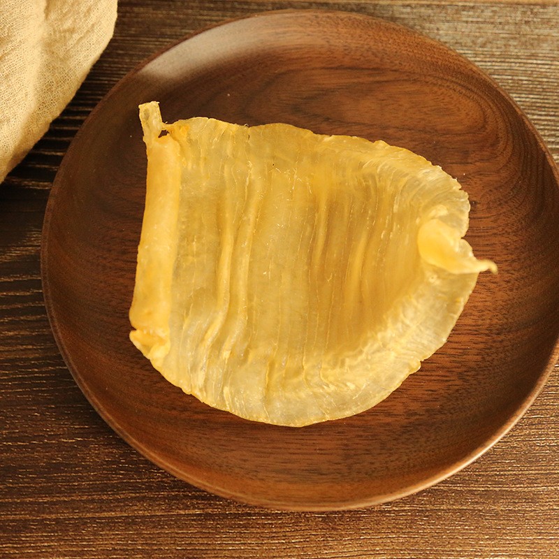 广东台山赤嘴鳘鱼胶足干陈年老胶14头公肚母肚黄花胶孕产滋补品图3