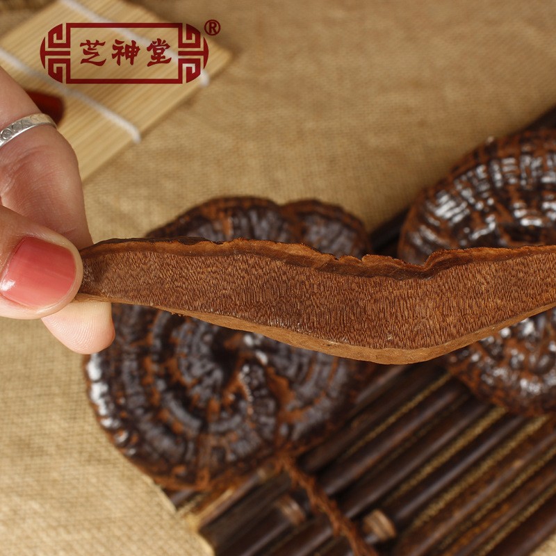 芝神堂 紫灵芝 半野生灵芝 灵芝茶 整枝灵芝代客切片图3