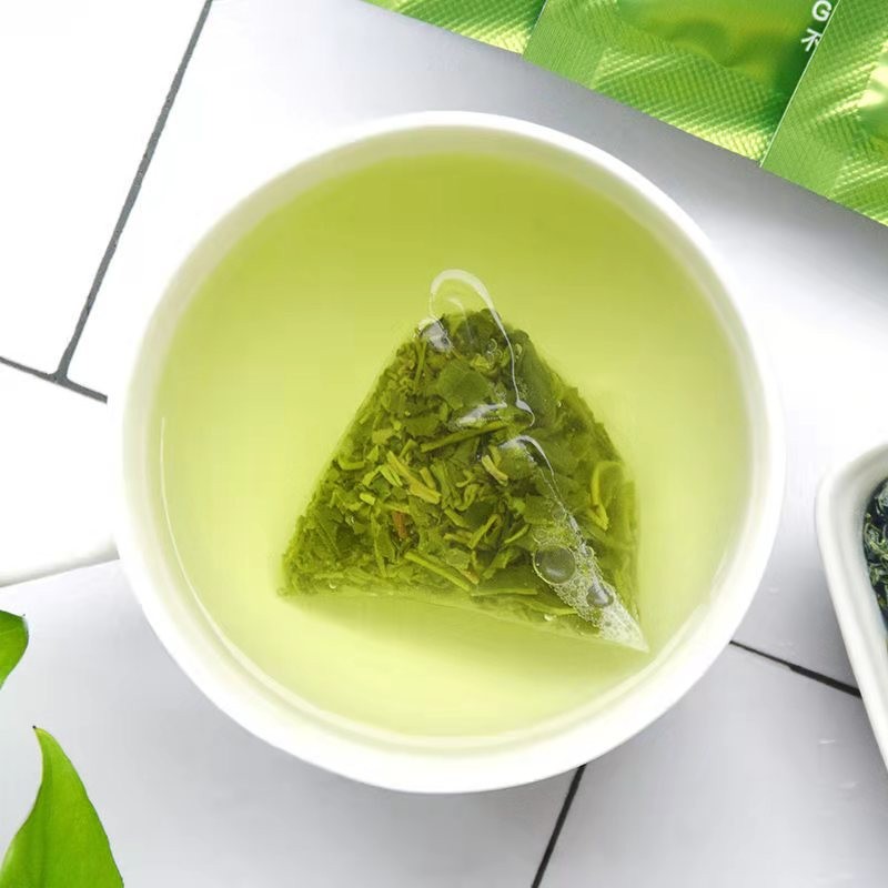 现货鲜嫩品质三角茶包香嫩茶叶袋装 便携下午茶一袋一包绿茶茶包图3
