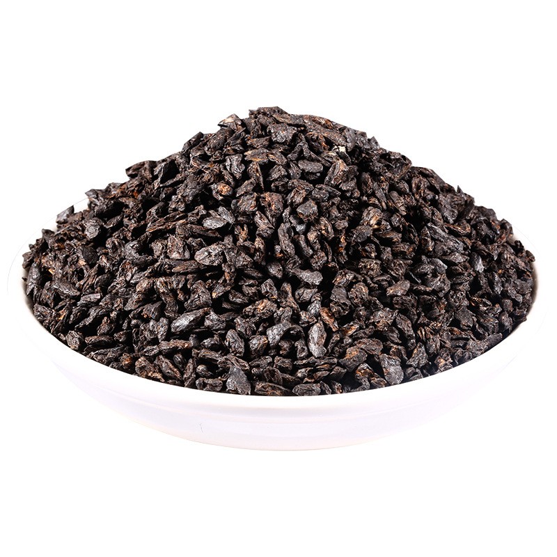 云南勐海 茶化石 碎银子 普洱茶糯米香熟普浓香茶叶泉海茶厂批发图4