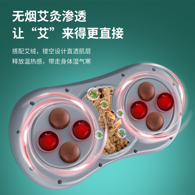 双头砭石全自动揉腹仪家用揉肚子艾腹部按摩器腰腹揉捏排宿便官网图2