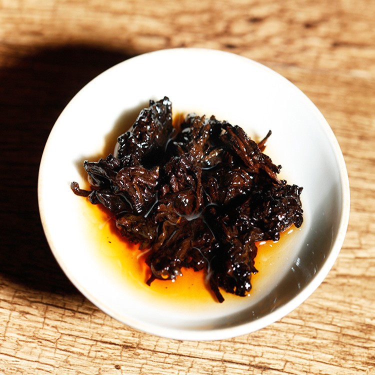 云南普洱茶熟茶冰岛古树醇香老茶头熟茶原味普洱熟普小沱茶 叶批发图4