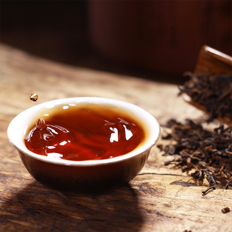 云南勐海普洱茶熟茶 古树茶金芽熟茶散茶500g/袋散装熟普茶 叶批发图3