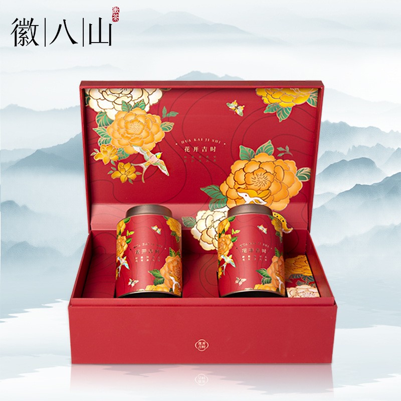 徽八山茶叶礼盒装祁门红茶浓香型茶叶黄山原产地过年过节送礼