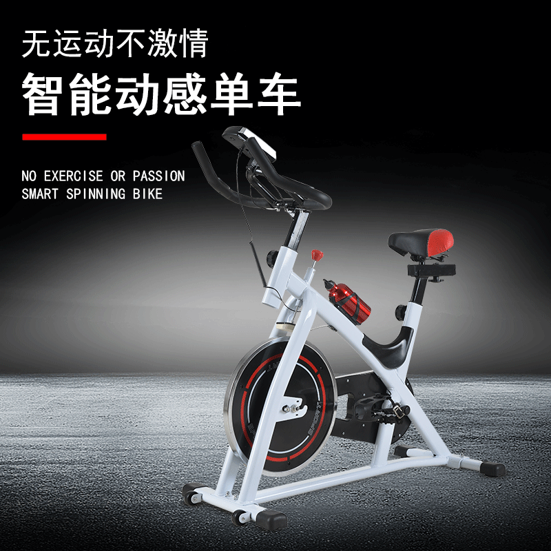 跨境 新款简约家用静音室内运动有氧训练器健身器材 动感单车批发图2