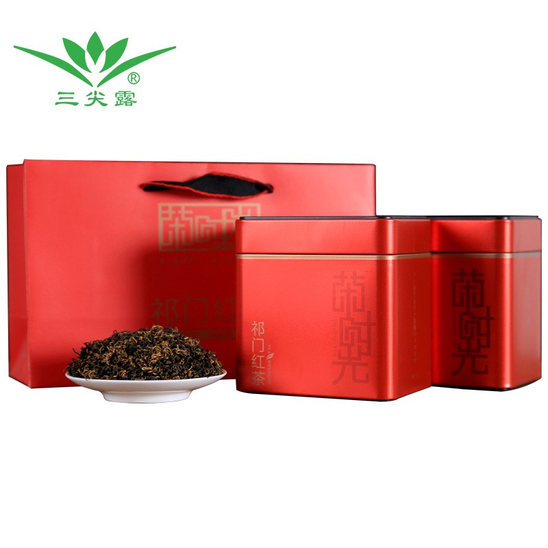 三尖露祁门红茶特级红香螺礼盒装散装茶叶批发图4