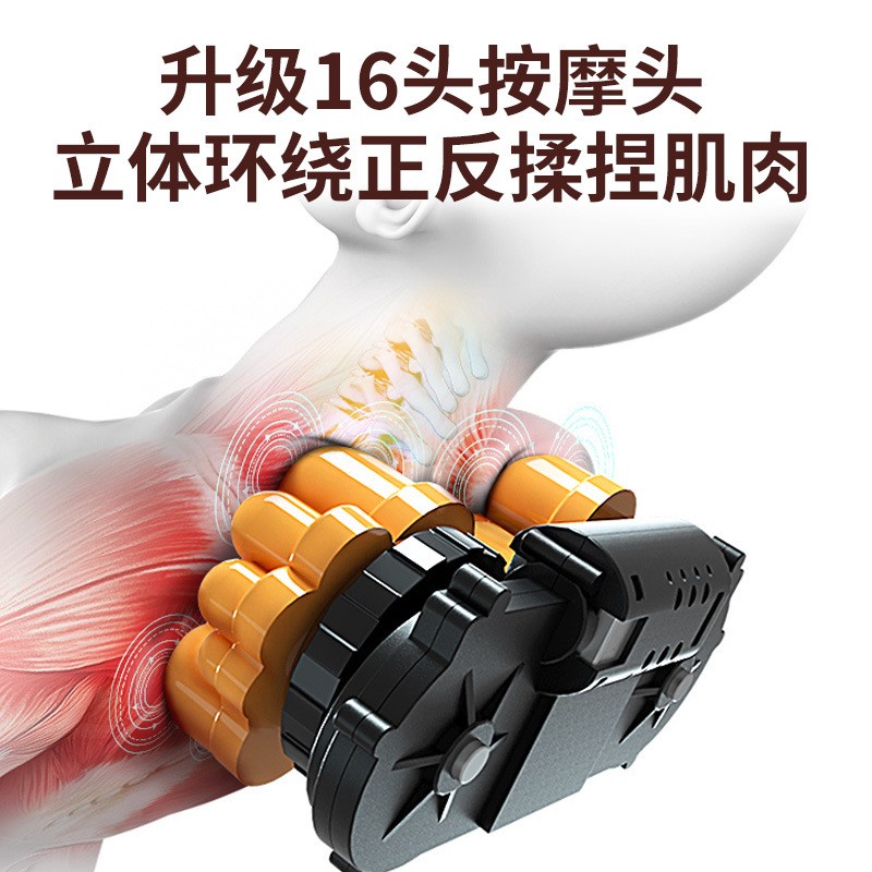 颈椎按摩器颈部肩部腰部多功能揉捏电动仪脖子颈肩背部家用按摩枕图3