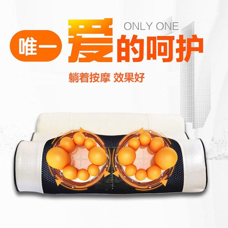 颈椎按摩器全身按摩枕颈部腰部肩部背部家用按摩垫椅垫靠垫批发图3