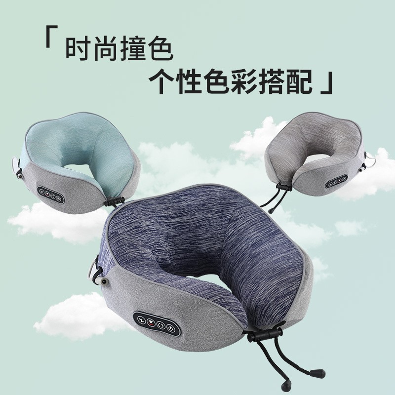 【实力工厂】按摩枕 颈椎按摩器便携式旅行 强动力电动按摩u型枕图4