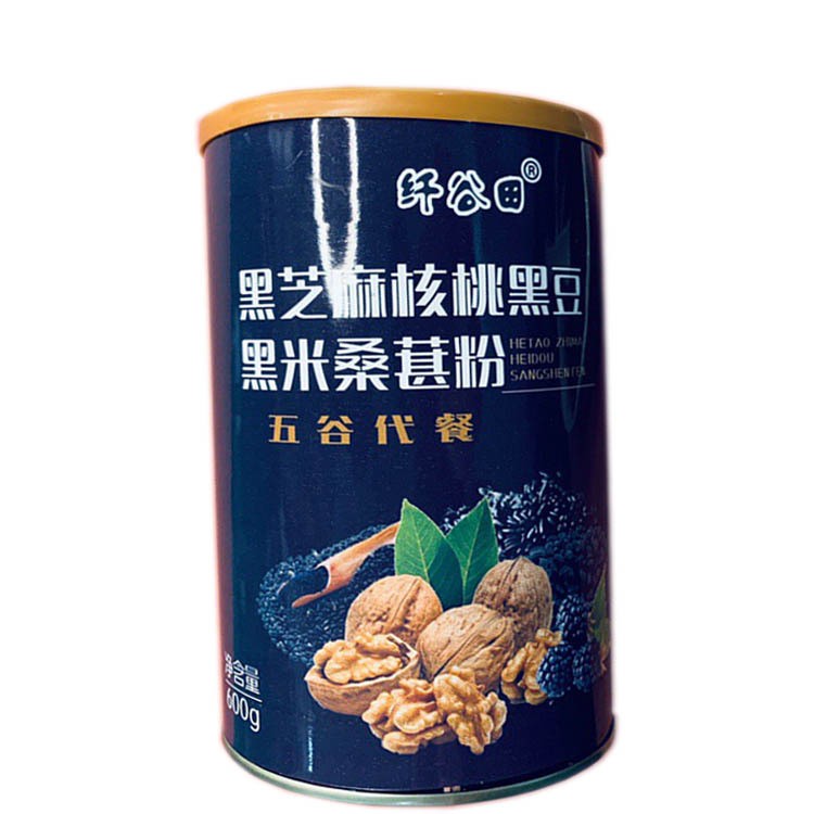 百膳味纤谷田黑芝麻五谷代餐粉芝麻糊粥早餐厂家直销一件代发图5
