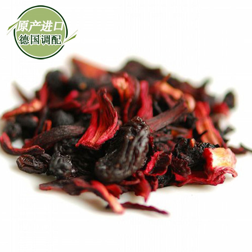 德国进口黑加仑蓝莓葡萄洛神花果茶散装批发黑醋栗浆果口味水果茶图1