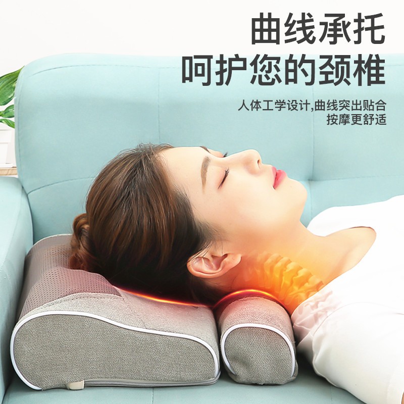肩颈椎按摩枕头颈部腰部肩部跨境家用车载全身按摩仪器礼品厂家图3