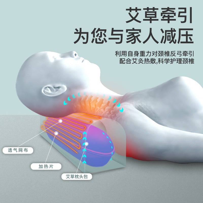 肩颈椎按摩枕头颈部腰部肩部跨境家用车载全身按摩仪器礼品厂家图2