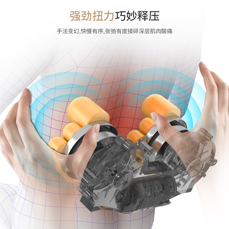 腰部按摩器按摩枕头家用全身靠垫肩颈椎仪新年女朋友情人节礼物图2