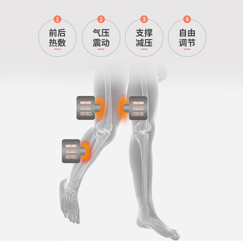 发热脉冲短款腿部按摩器热灸疏通按摩风湿包加热护膝男女中老年人图3