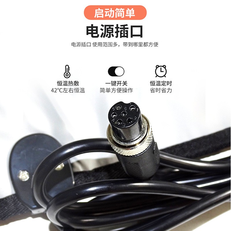 发热脉冲短款腿部按摩器热灸疏通按摩风湿包加热护膝男女中老年人图4