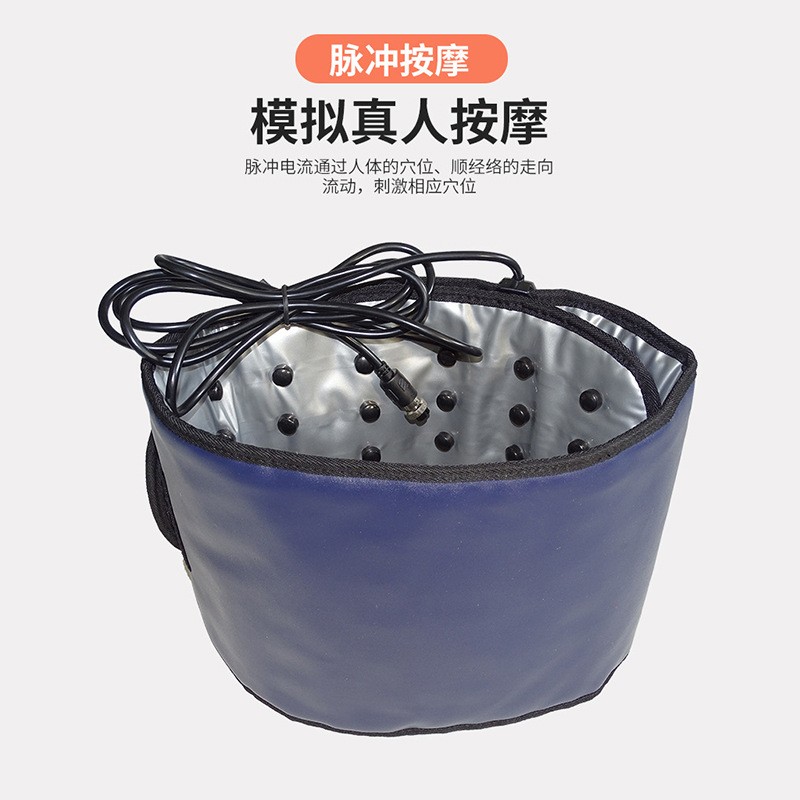 蓝色发热脉冲腰带 暖宫暖胃暖腰加热仪器美容院电热按摩护腰腰带图4