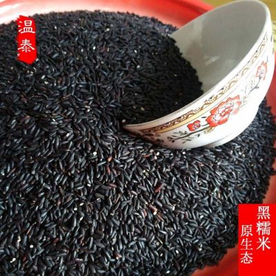 黑糯米包粽子米高山米长粒黑米农家自产米血糯米杂粮特产
