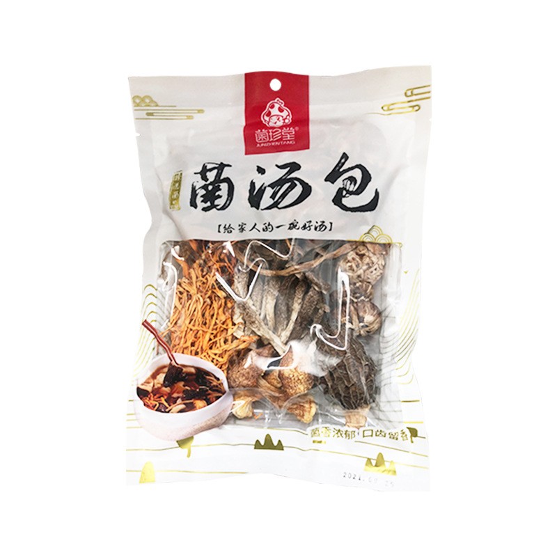 菌菇包汤料65g 抖音同款菌香浓郁羊肚菌姬松茸汤料厂家可对接直播图3