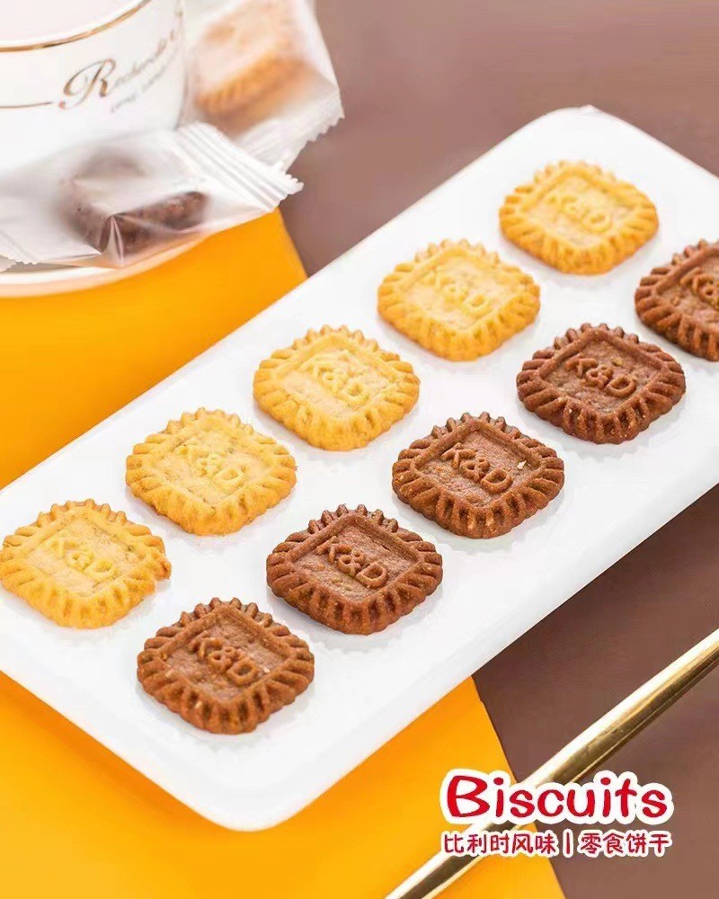 磨酥小方饼芝士厚乳生椰拿铁味燕麦味休闲食品零食产品散装5kg图2