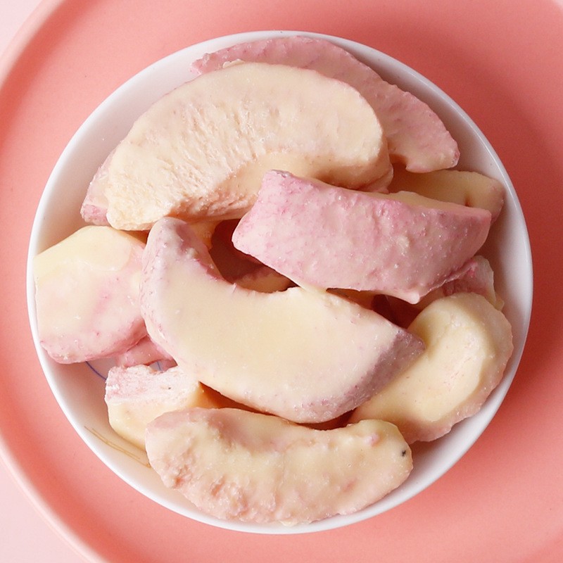 法思觅语 冻干水蜜桃干休闲零食冻干水果干40g巧克力冻干水蜜桃图4