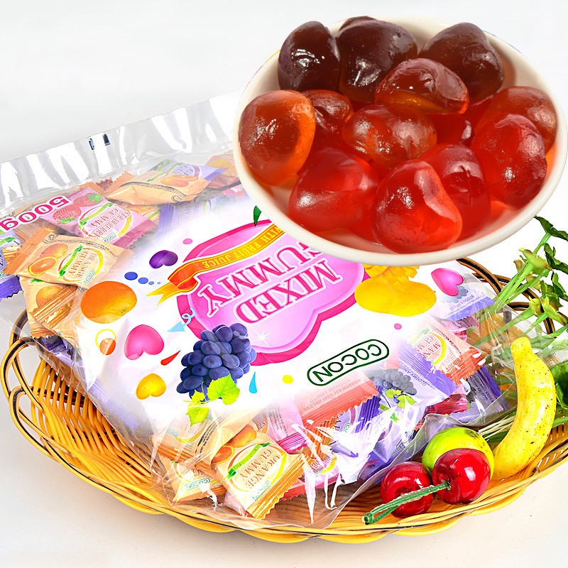 马来西亚进口休闲糖果 Cocon/可康牌多口味软糖 1KG/500g喜糖专用图2