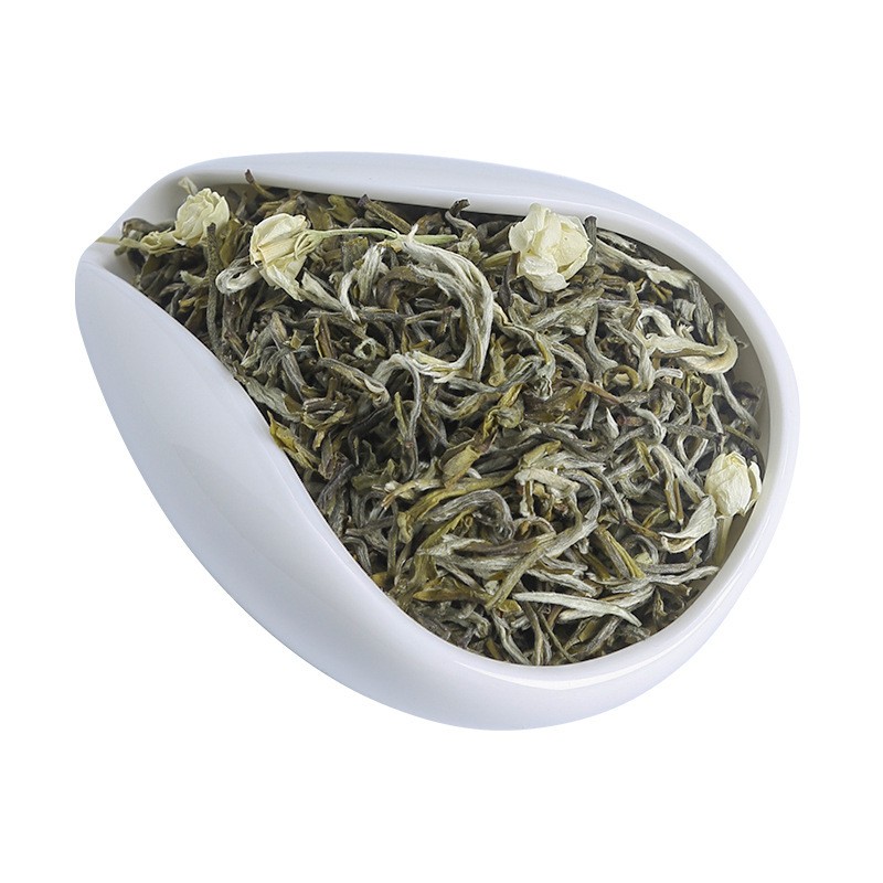 萌露2022新茶 广西横县翠茗大白龙 特级茉莉花茶叶散装 浓香图5