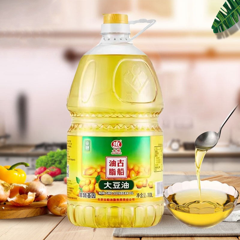 厂家批发 首农集团古船非转基因大豆油10L*2桶/箱 餐厅食堂商用图5