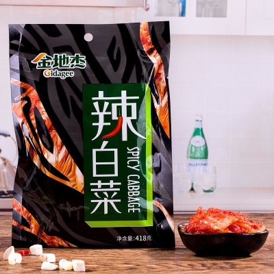 金地杰辣白菜泡菜韩式风味OEM腌制餐馆下饭菜418克/袋批发