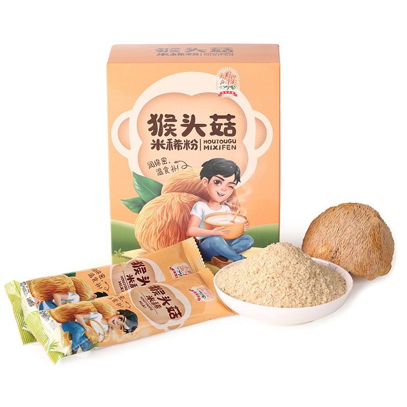 猴头菇米稀批发 猴菇米稀早餐养胃袋装原味米糊早餐代 餐代发