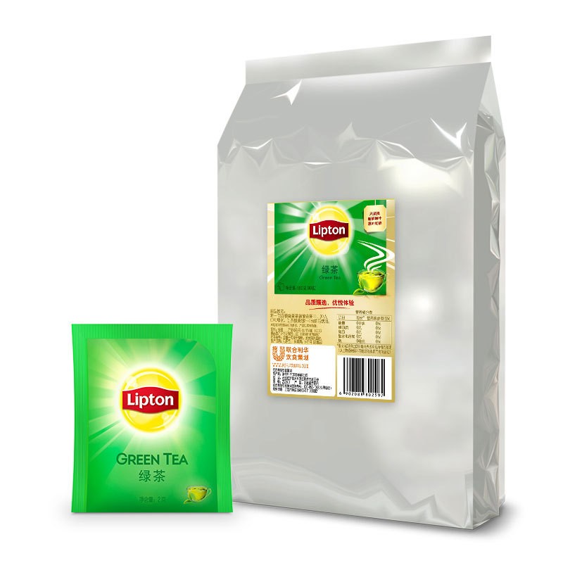 立顿绿茶独立包装商用2g*80包酒店专用茶包 家庭袋泡茶图4