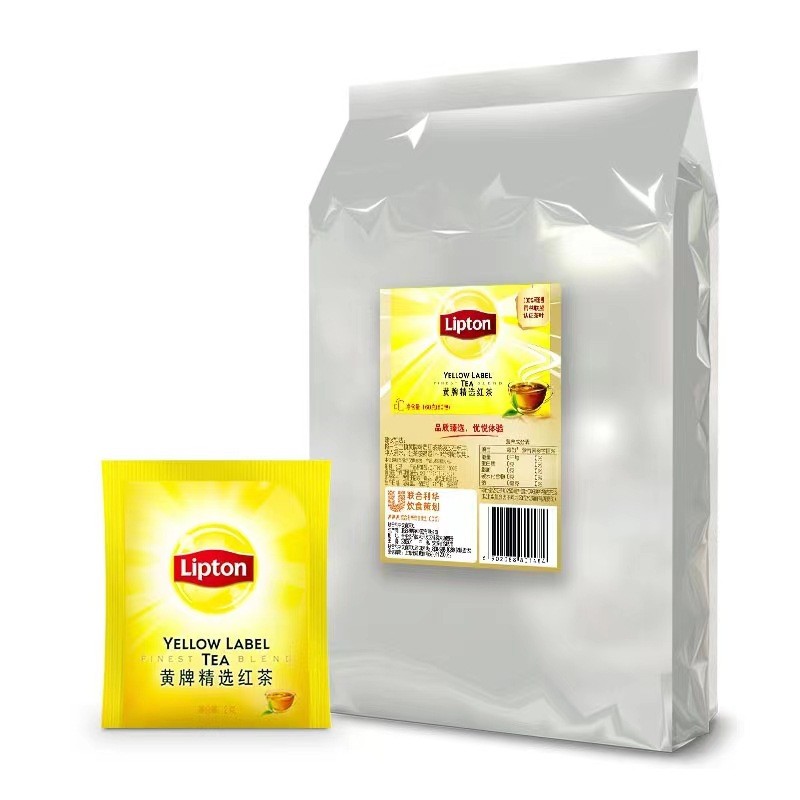 立顿红茶独立包装80包 黄牌红茶酒店茶包家庭袋泡茶斯里兰卡红茶图4