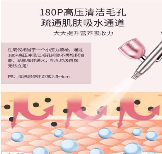 家用手持注氧仪高压喷雾补水仪面部清洁保湿补水美容仪器小型图2