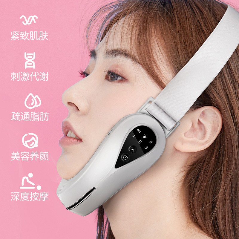 跨境脸部按摩仪 提拉按摩 EMS微电流红蓝光脸部V脸仪器图4