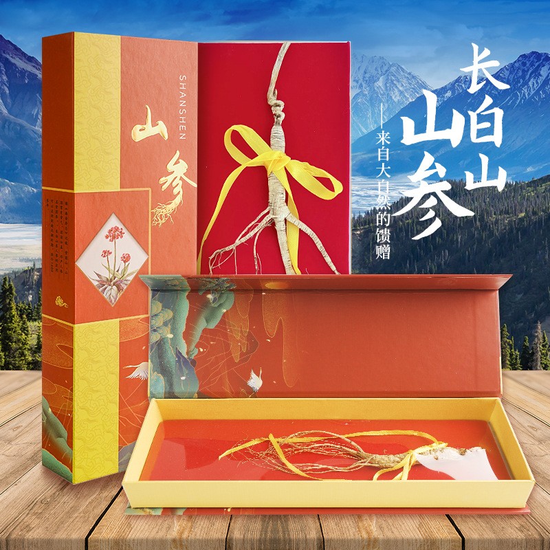 厂家批发林下参盒装各种规格年货礼品一件代发长白山人参礼盒装图4