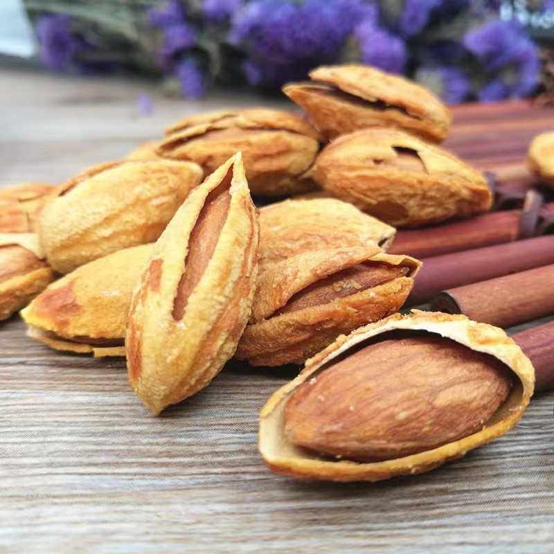 薄壳巴旦木坚果休闲零食龙果NP果手剥壳杏仁巴旦木一件代发图3