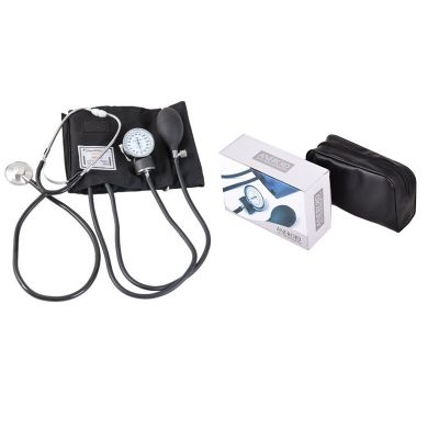 外贸ANEROID医用手动血压表带听诊器二合一臂式血压计听诊器老式
