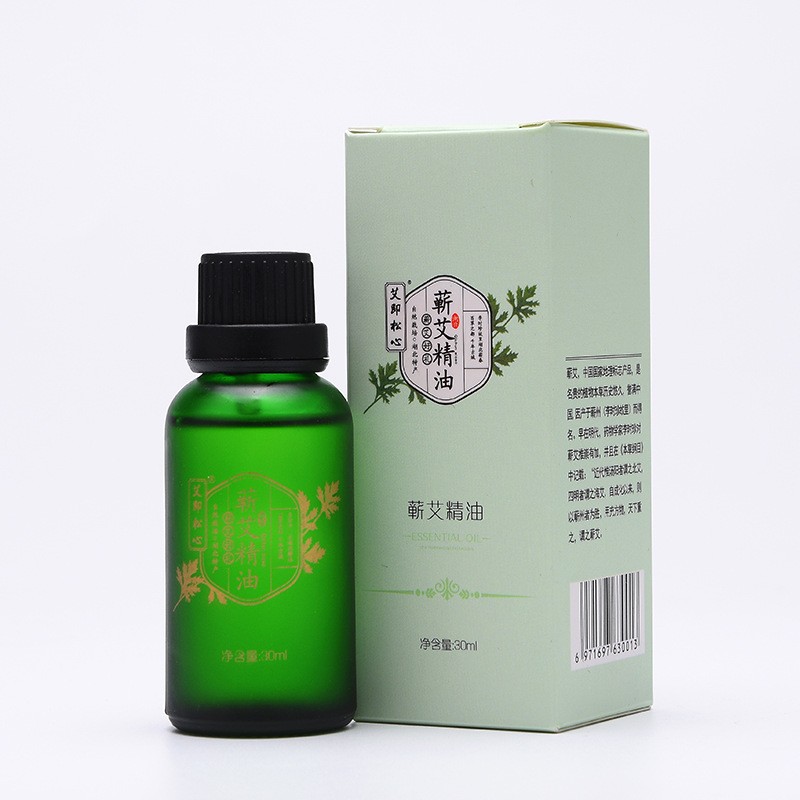 蕲艾精油30ML/盒 艾精油 艾油 蕲艾精油 开背艾精油厂批发图1
